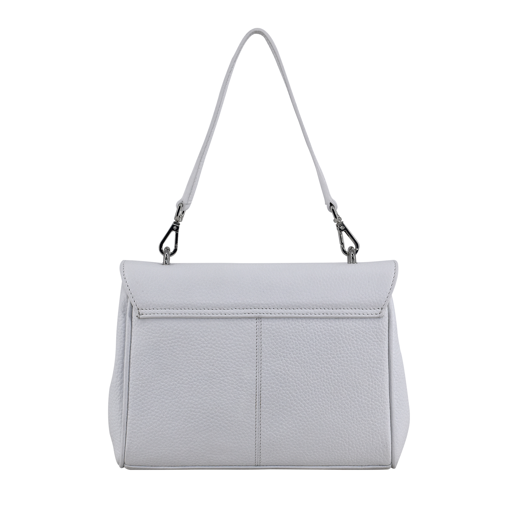 FLAPPY A Crossbody Überschlagtasche mit neuem Nylonriemen, white