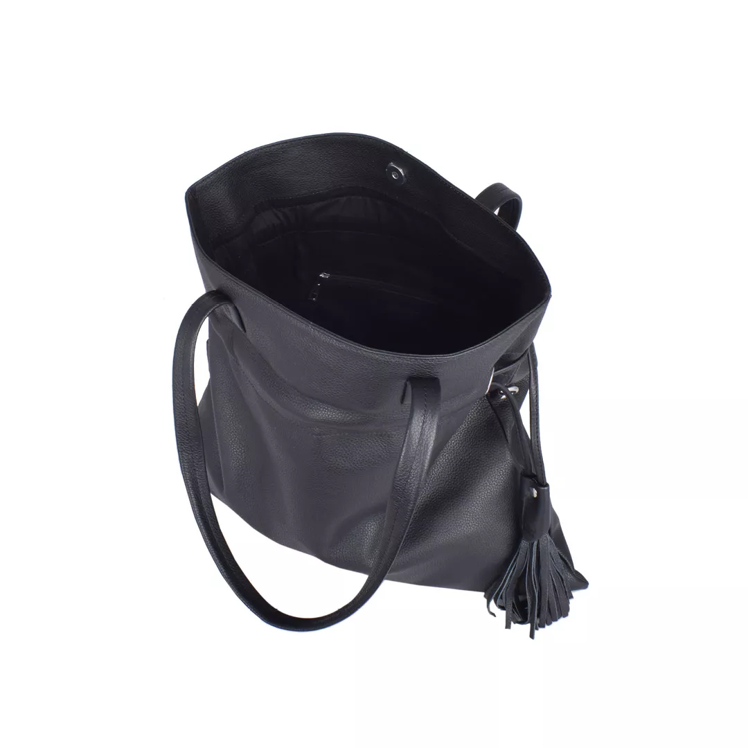 Santorini Shopper, black